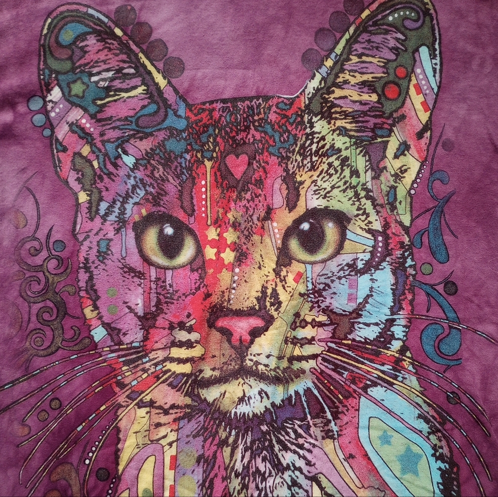 The Mountain Colorful Cat Graphic Shirt - Picture 2 of 5
